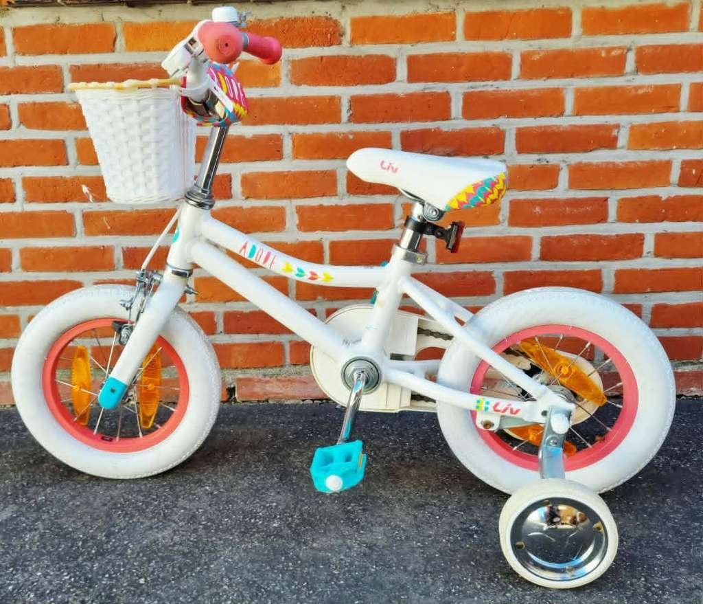 12,5 Inch meisjesfiets, Fietsen en Brommers, Ophalen, Terugtraprem, 14 inch of minder, Handrem