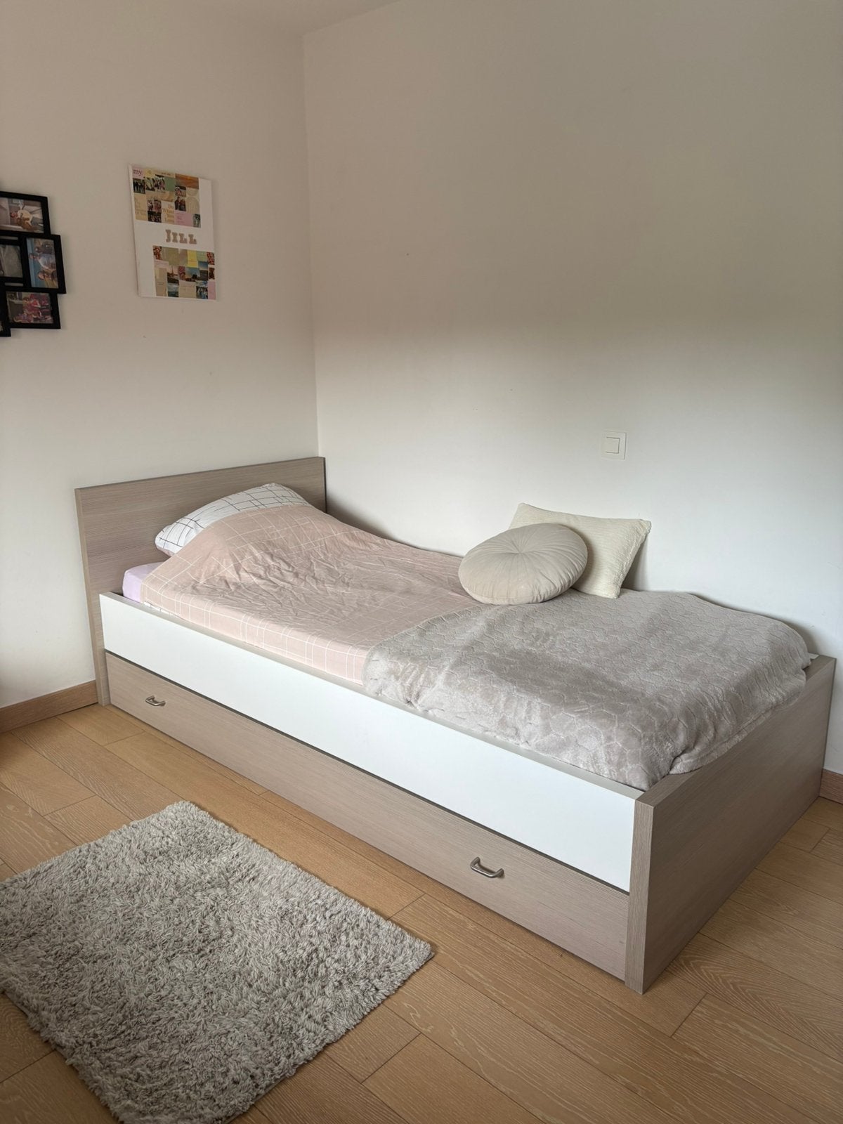 1 persoonsbed met bedlade, Maison & Meubles, Enlèvement, Comme neuf