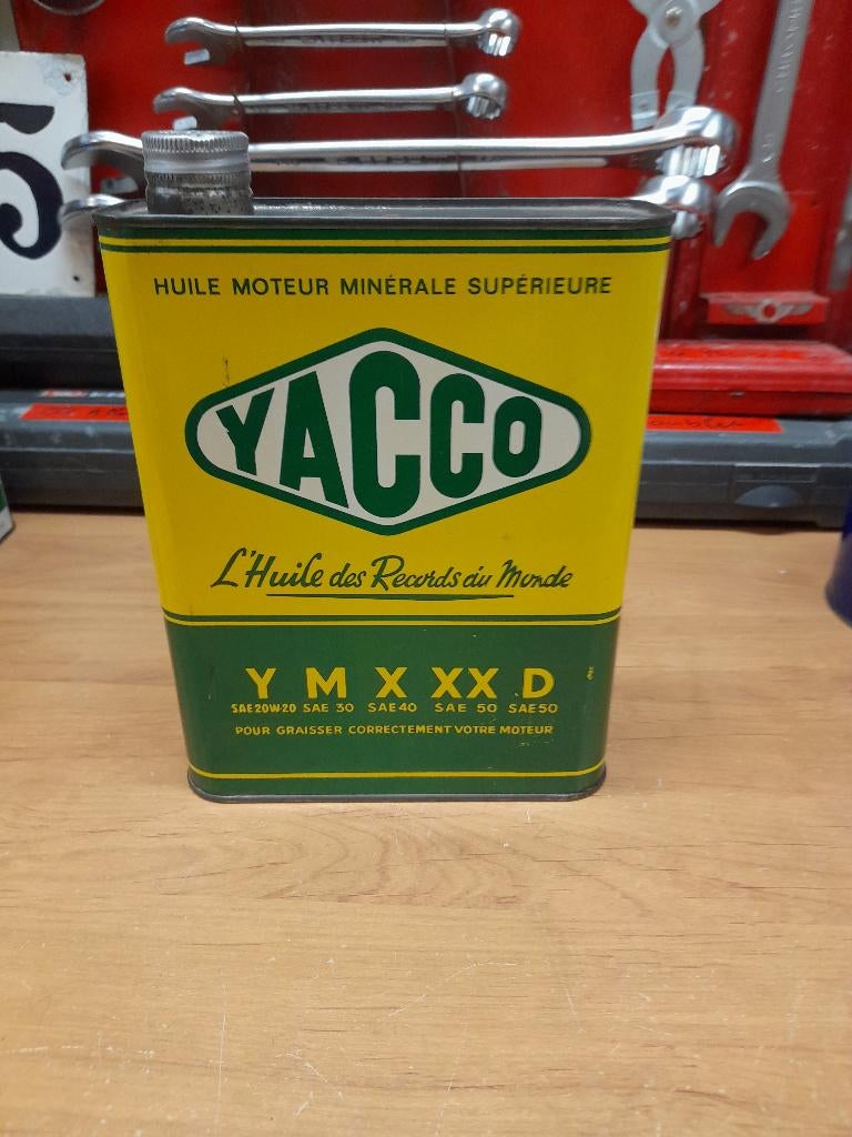 ancien bidon huile vide yacco sae 20w20 type Y, Envoi, Utilisé, Autres types
