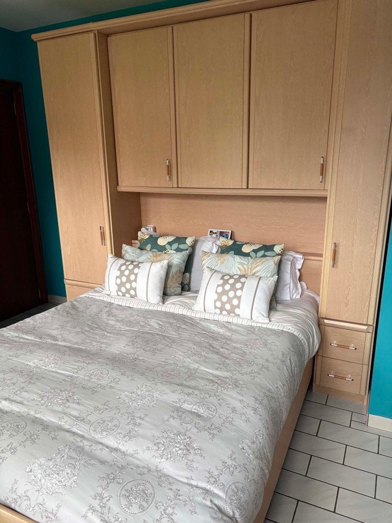 Chambre à coucher complète à vendre, Maison & Meubles, Enlèvement, Utilisé, Deux personnes, Moderne