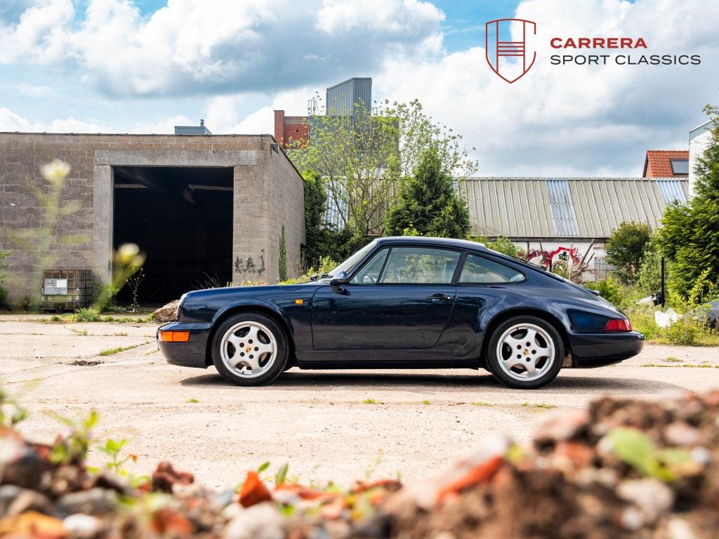 Porsche 911 964 Carrera 2 3.6 Coupé / model 1992 / manual g, Auto's, 4 zetels, Blauw, Leder, 2 deurs