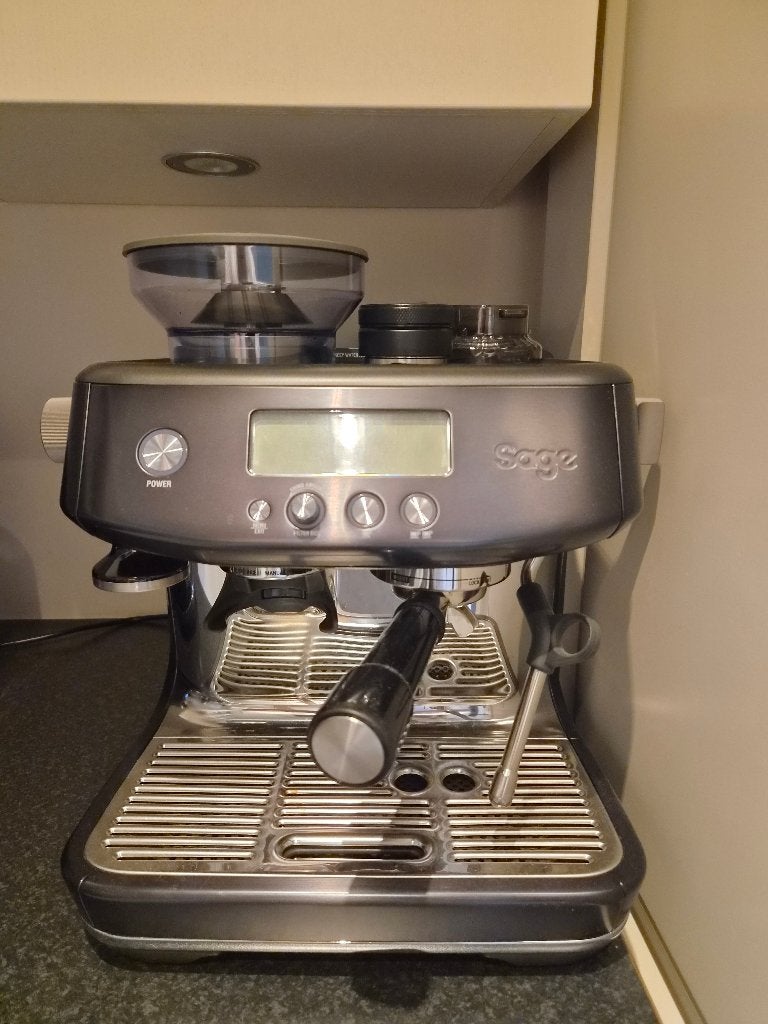 koffiemachine Sage the barista pro zwart stainless steel, Electroménager, Réservoir d'eau amovible, Café en grains, 2 à 4 tasses