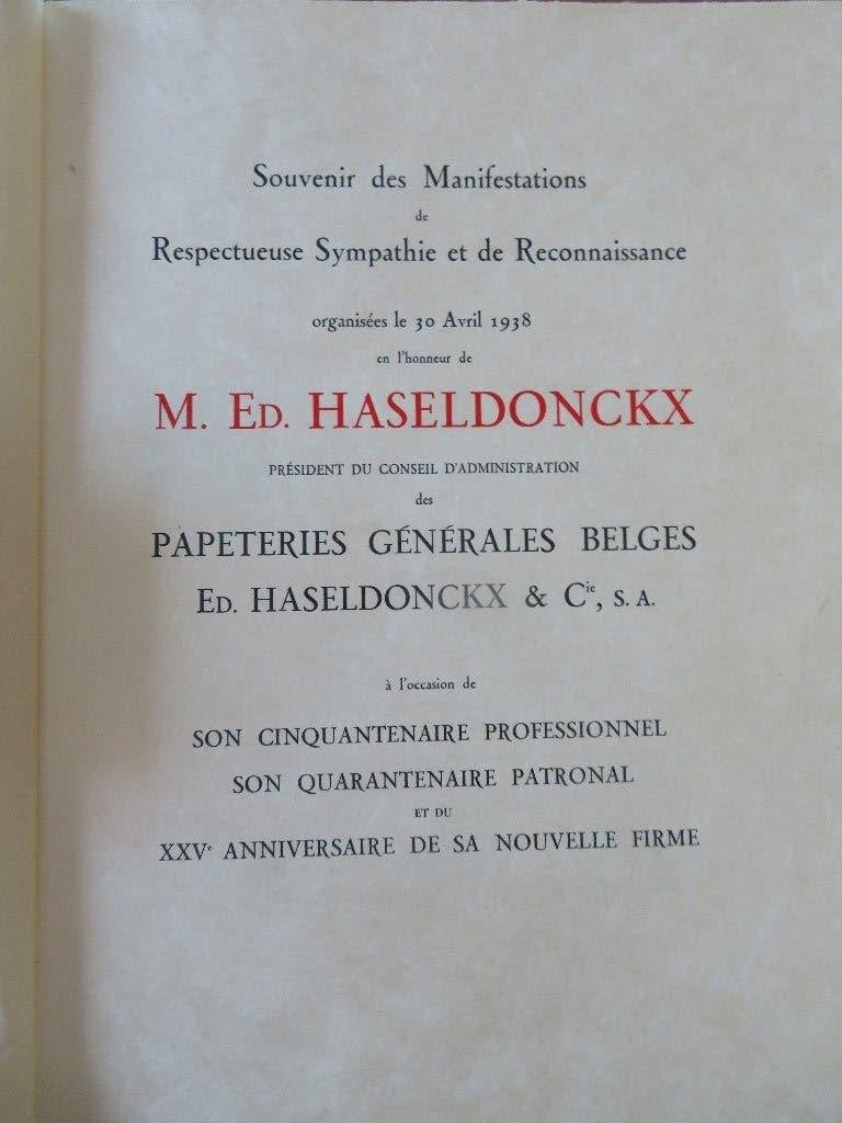 Album luxe n5/10 Papeteries Haseldonckx 1938 Fernand Heuseux, Enlèvement ou Envoi, Comme neuf, Autres types