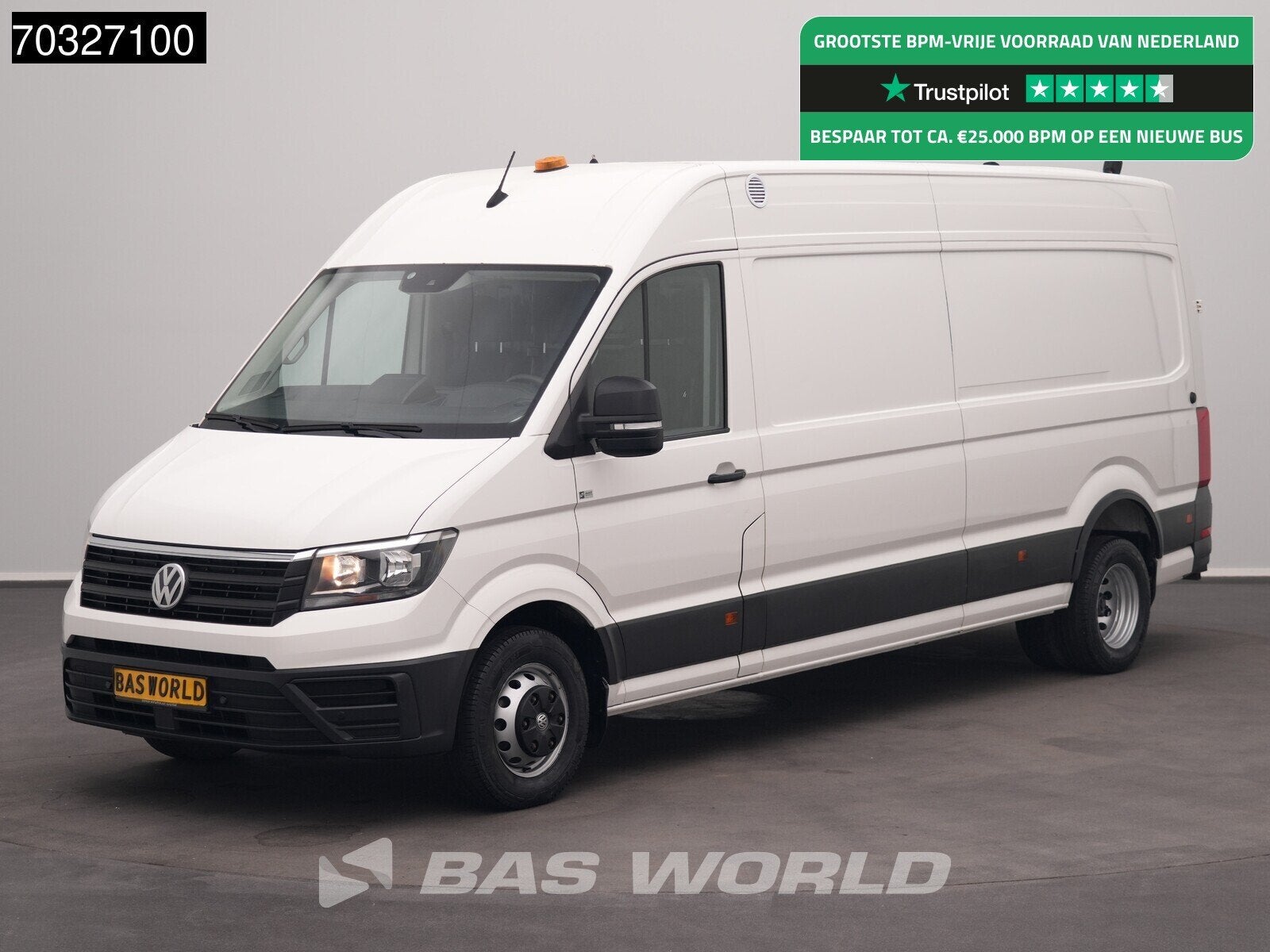 Volkswagen Crafter 177pk Automaat Dubbellucht L4H3 ACC Navi, Stof, Gebruikt, Euro 6, 4 cilinders