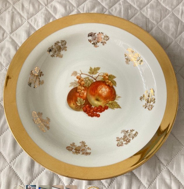 Prachtig vintage porseleinen fruitschaal  (Bavaria), Ophalen of Verzenden
