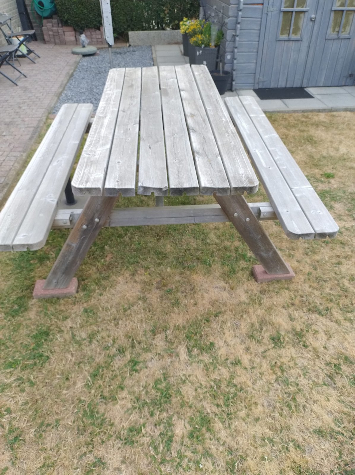 Picknicktafel, Tuin en Terras, Ophalen, Gebruikt, Hout