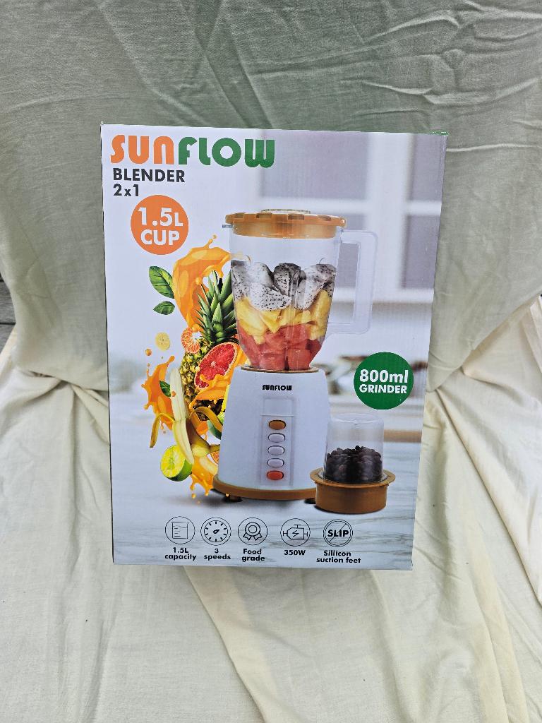 Blender met grinder 1.5L, Ophalen of Verzenden, Nieuw, Blender