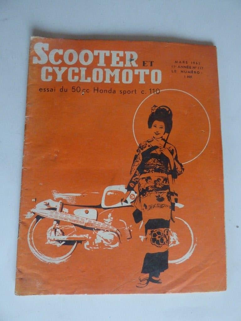 SCOOTER ET CYCLOMOTO MET BESPREKING VAN HONDA C110, Fietsen en Brommers, Handleidingen en Instructieboekjes, Ophalen of Verzenden