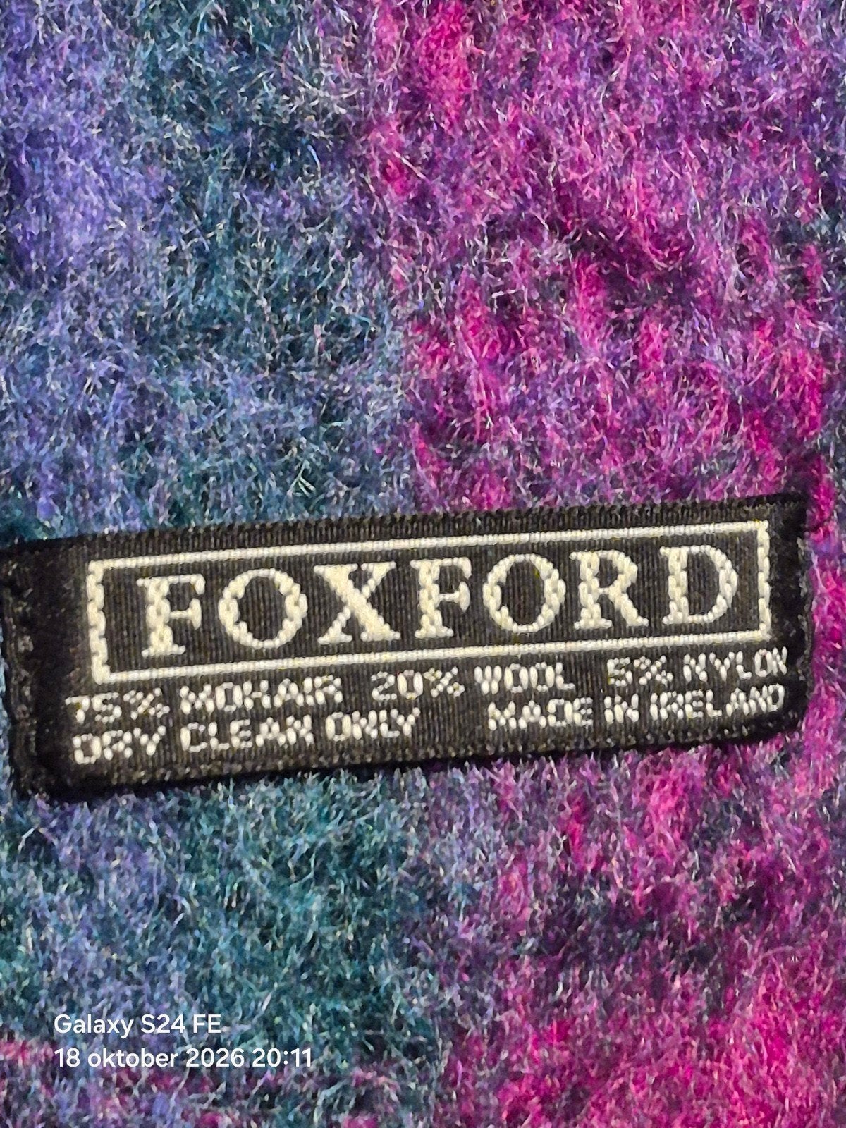 mohair foxford sjaal, Ophalen of Verzenden, Wol
