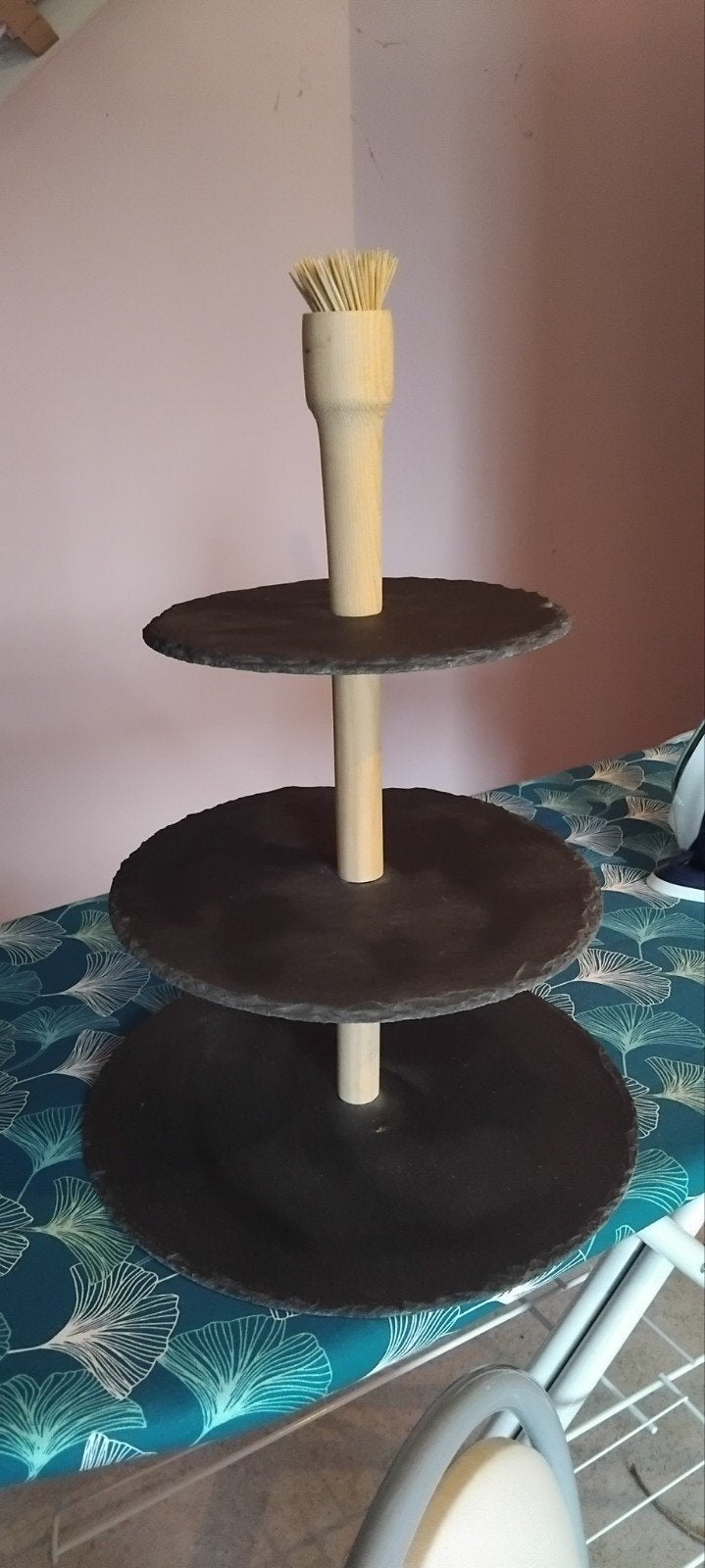 cupcakehouder, Ophalen of Verzenden, Zo goed als nieuw, Taartplateau, Met standaard