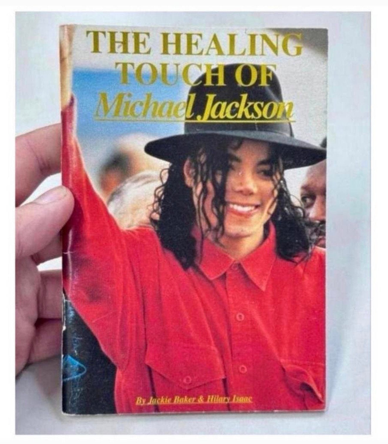 The healing Touch of Michael Jackson - 1990 zeldzaam boekje, Verzamelen, Ophalen of Verzenden, Zo goed als nieuw, Boek, Tijdschrift of Artikel