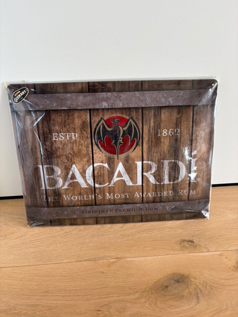 BACARDI WANDBORD/MUURPLAAT (NIEUW), Verzamelen, Ophalen of Verzenden, Nieuw, Reclamebord