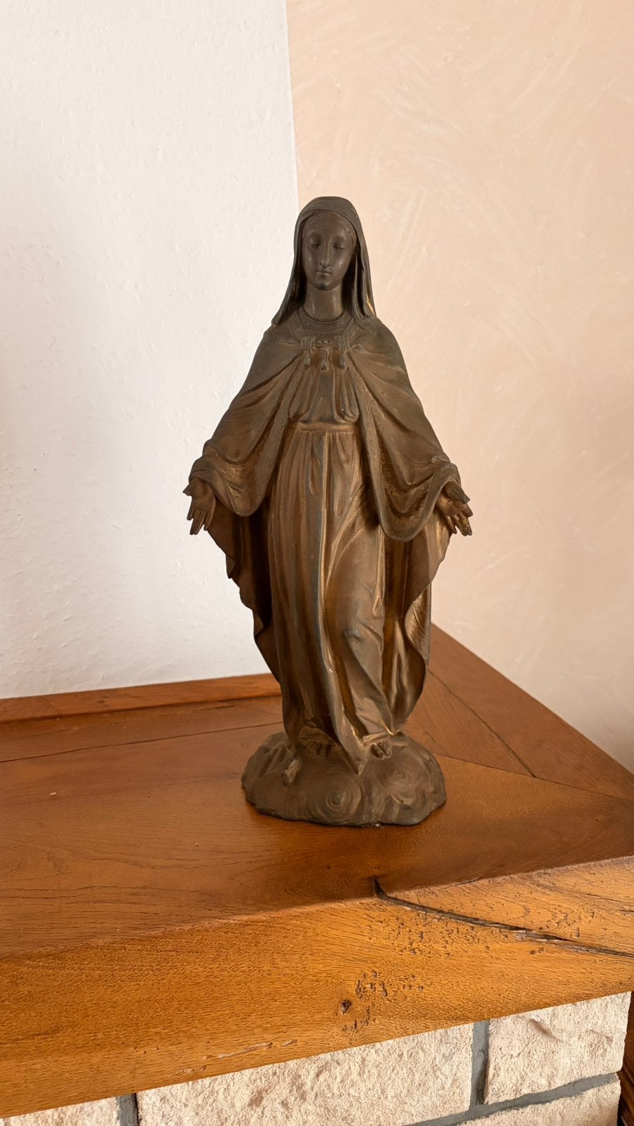 Vierge en régule, Antiek en Kunst, Antiek | Religieuze voorwerpen, Ophalen