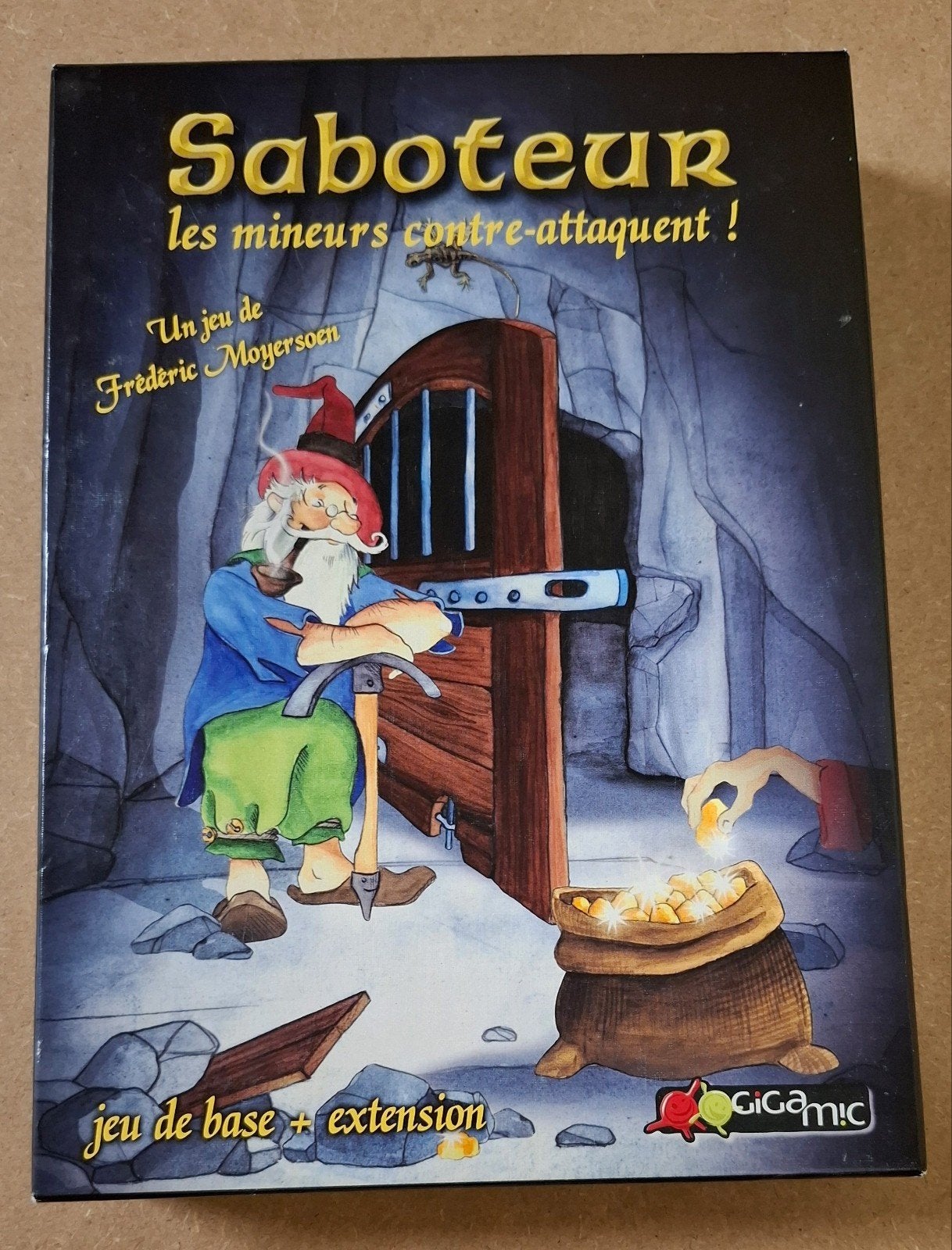 Saboteur: jeu de base + extension, 1 ou 2 joueurs, Enlèvement, Comme neuf