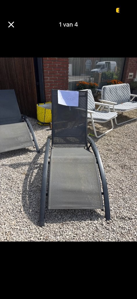 Ligstoelen, Jardin & Terrasse, Chaises longues, Enlèvement, Utilisé, Réglable