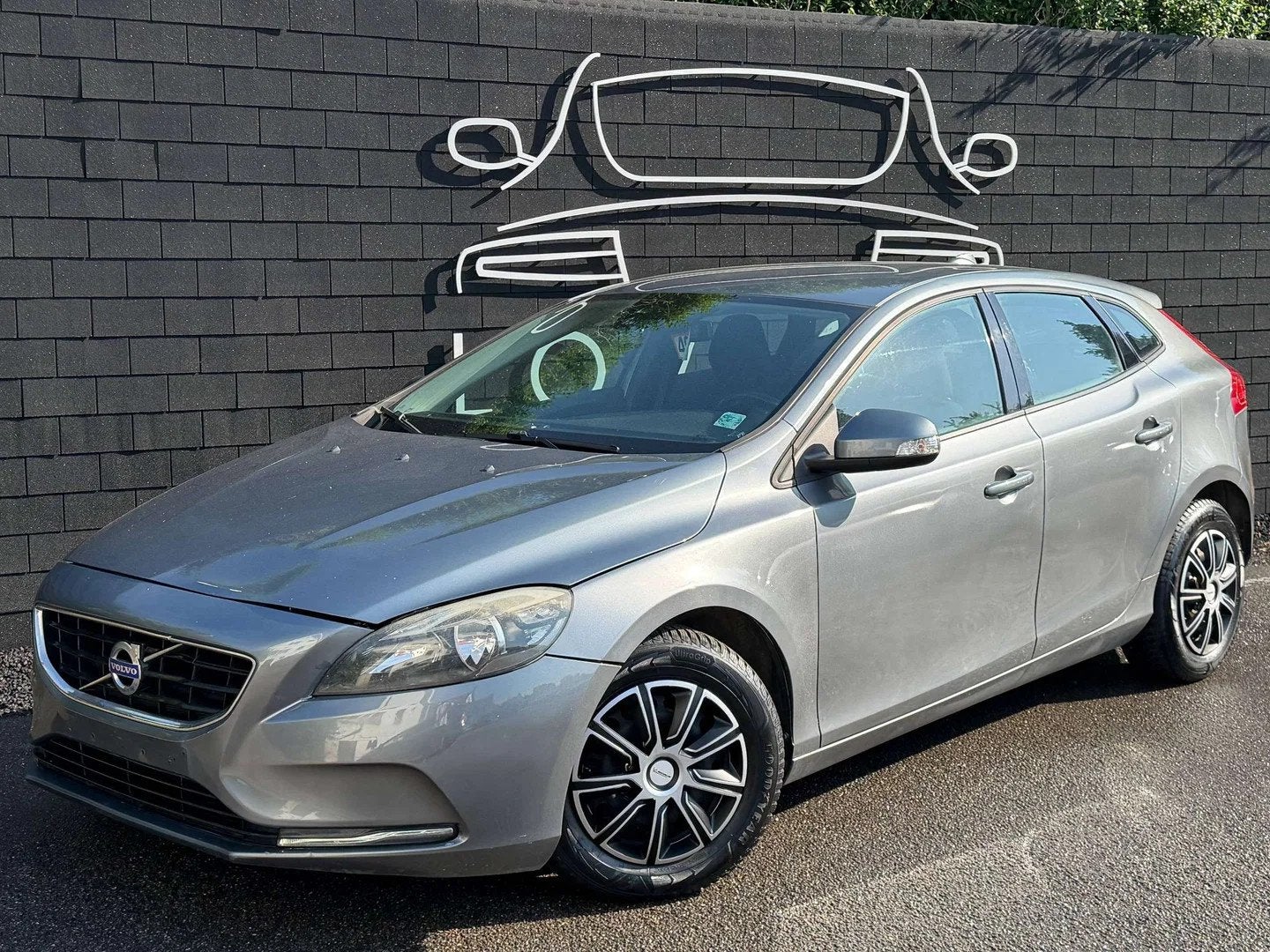 Volvo V40 1.6 D2+AIRCO+EURO 5B (bj 2014), Auto's, Euro 5, Gebruikt, Zwart, 4 cilinders