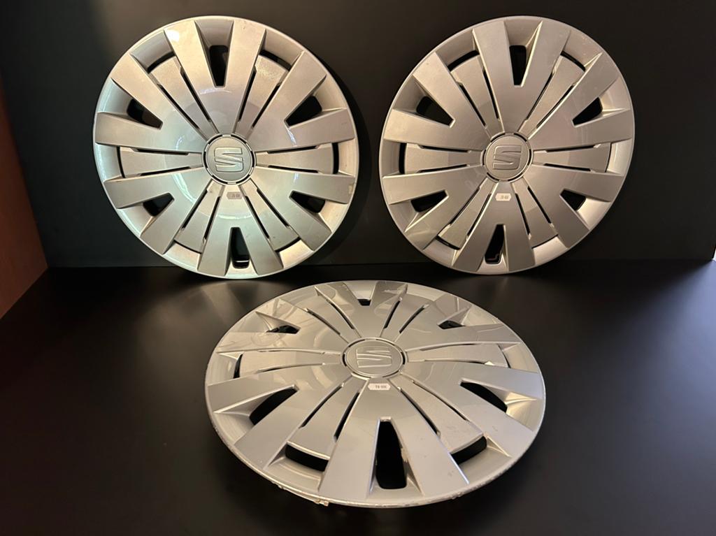 3 originele seat Ibiza 15" wieldoppen, Ophalen of Verzenden, Zo goed als nieuw