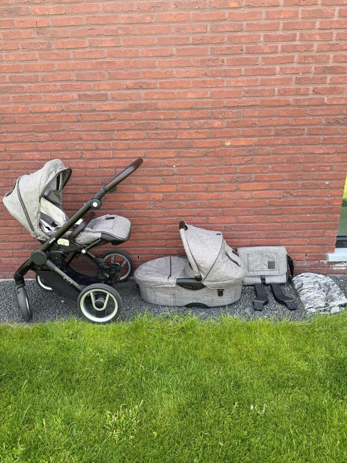 Mutsy evo, Gebruikt, Verstelbare duwstang, Mutsy, Ophalen