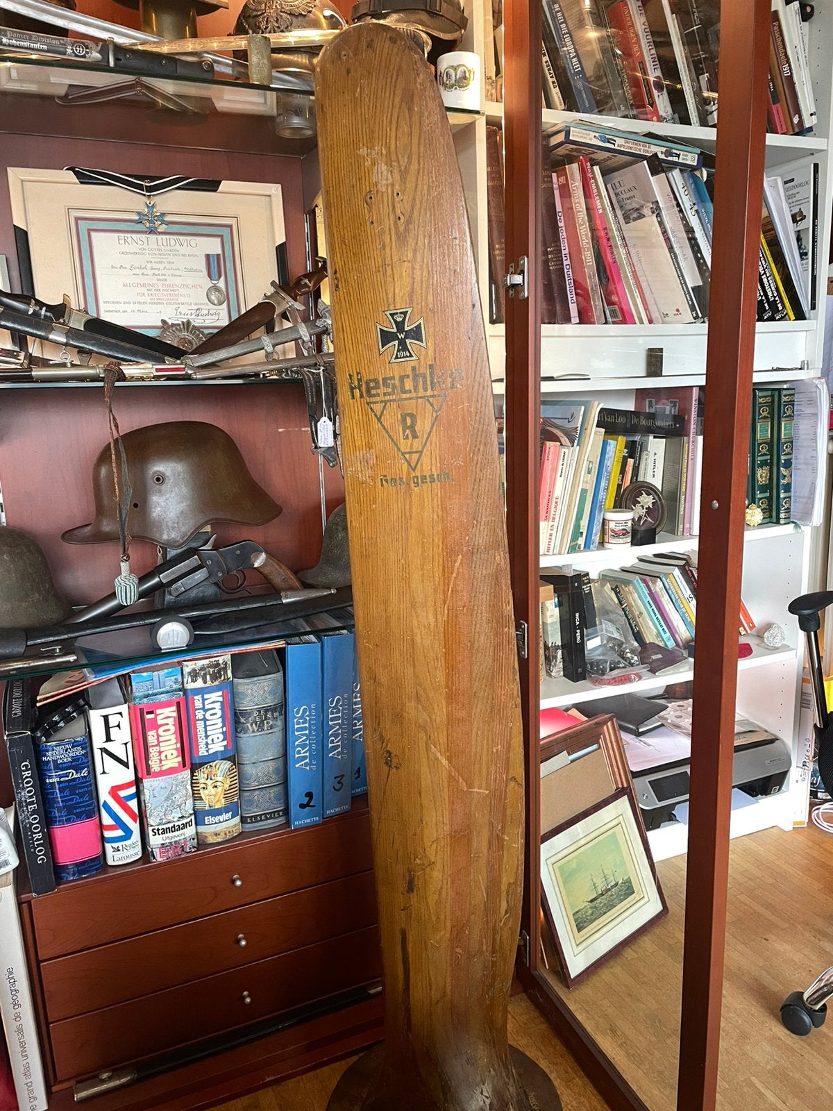 Duitse WW1 propeller, Ophalen, Luchtmacht