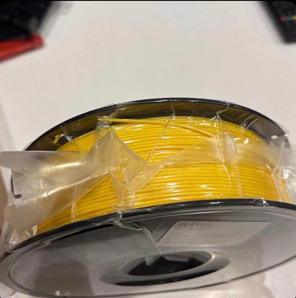 1 kg gele PLA + Bio Cailab-filamentspoel, Verzenden, Nieuw