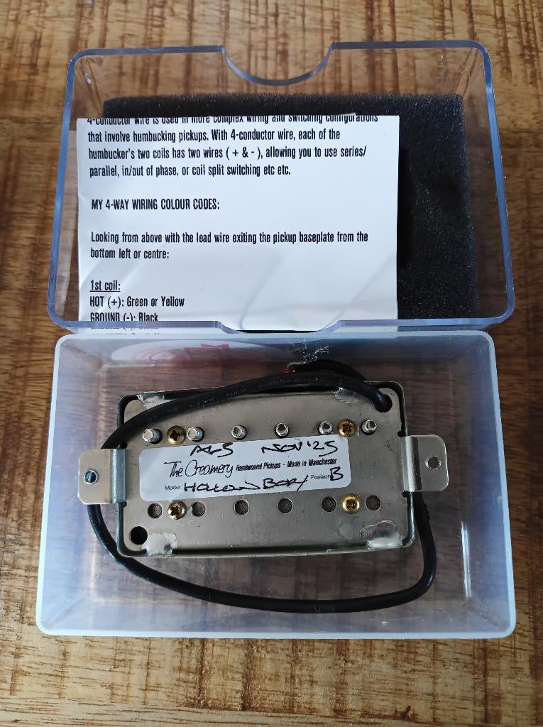 Humbucker The Creamery Hollow Body, Musique & Instruments, Instruments à corde | Guitares | Électriques, Enlèvement ou Envoi, Utilisé
