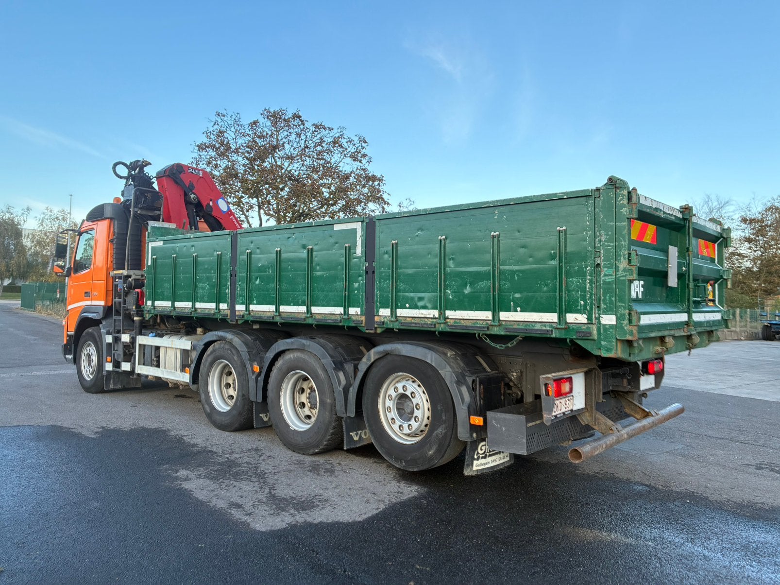 Benne Volvo FMX 8x4 + HMF 2420, Autos, Euro 5, Achat, Entreprise, Autres couleurs