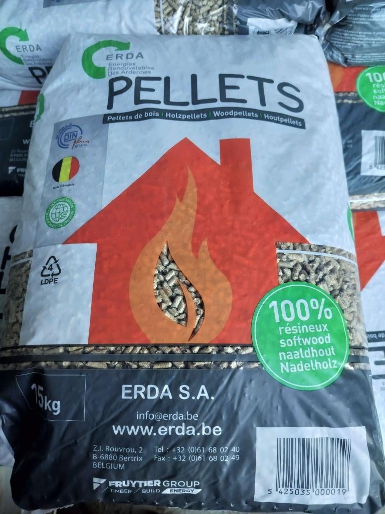 Pellet Erda 100% résineux, Enlèvement