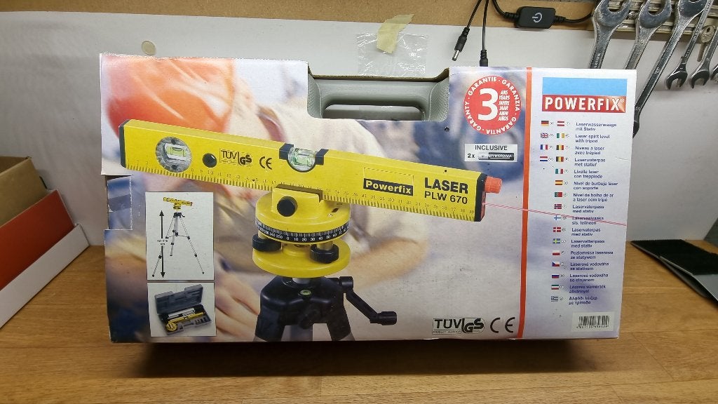 Niveau laser, Ophalen, Nieuw