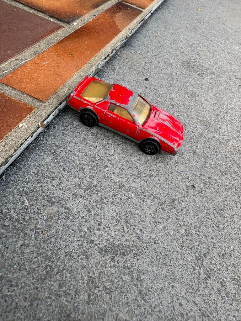 Matchbox pontiac firebird rood, Ophalen, Zo goed als nieuw, Lesney
