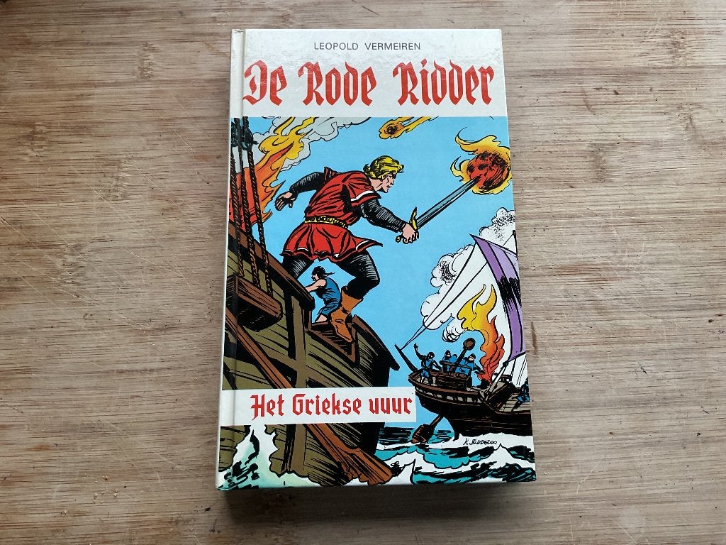 De rode ridder het Griekse vuur, Boeken, Gelezen, Leopold Vermeiren., Ophalen of Verzenden, Fictie