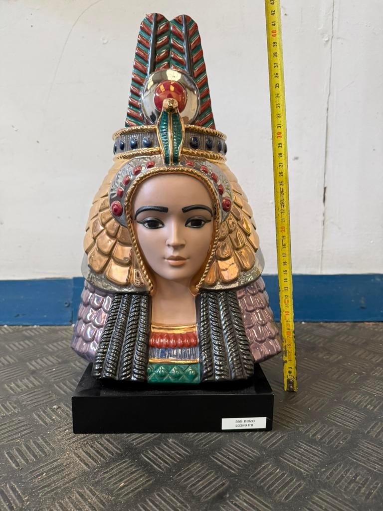 Egyptische buste - cleopatra, Huis en Inrichting, Ophalen, Zo goed als nieuw