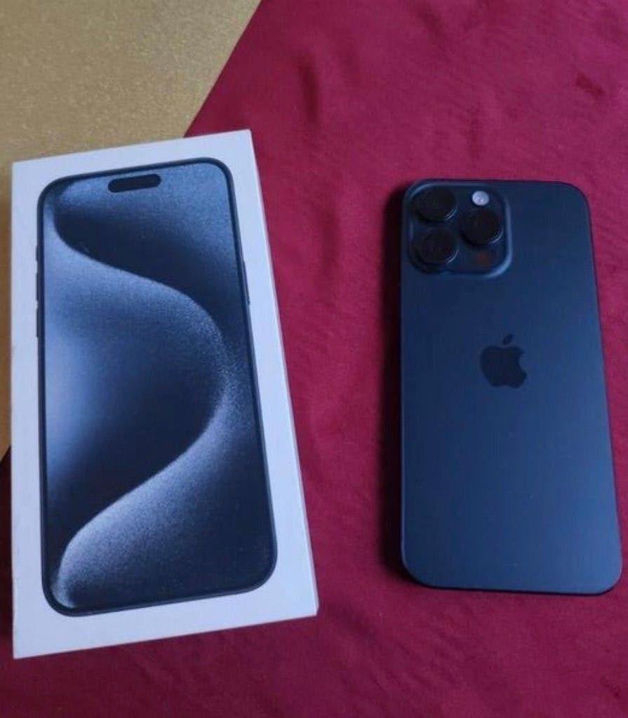 iPhone 15 Pro Max – Donkerblauw – met doos, 256 GB, Enlèvement ou Envoi, IPhone 15 Pro Max, Comme neuf