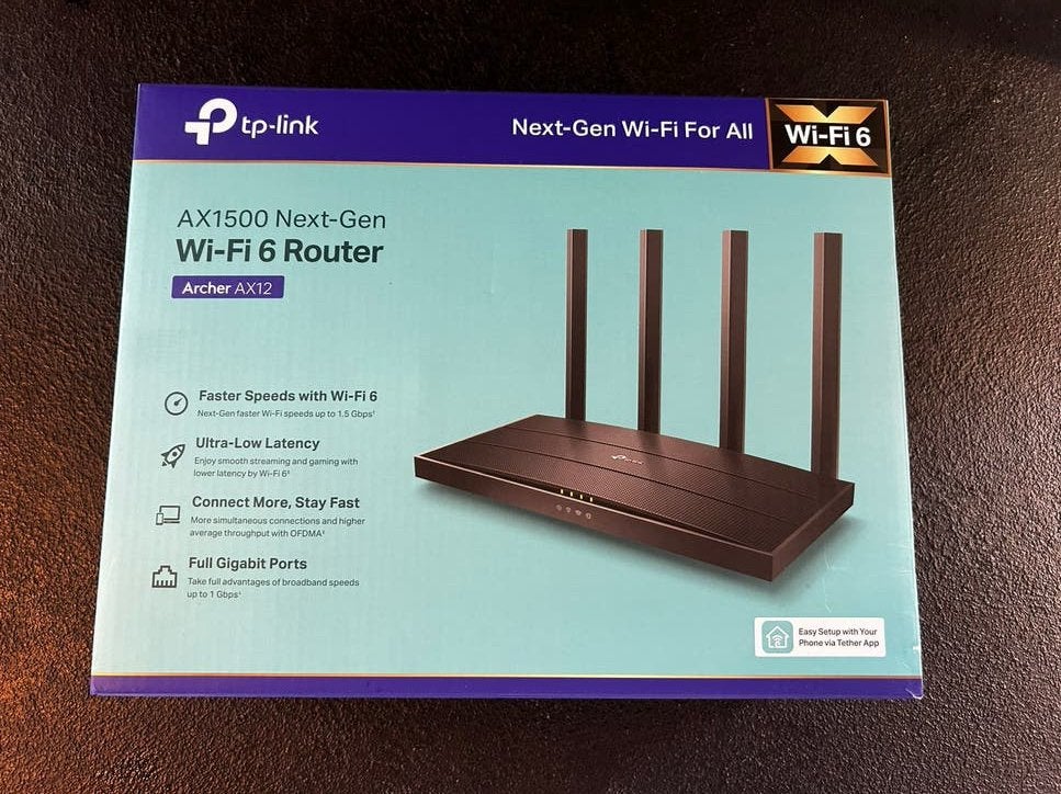 TP-Link Archer AX12 Wi-Fi 6 Router, Enlèvement, Comme neuf