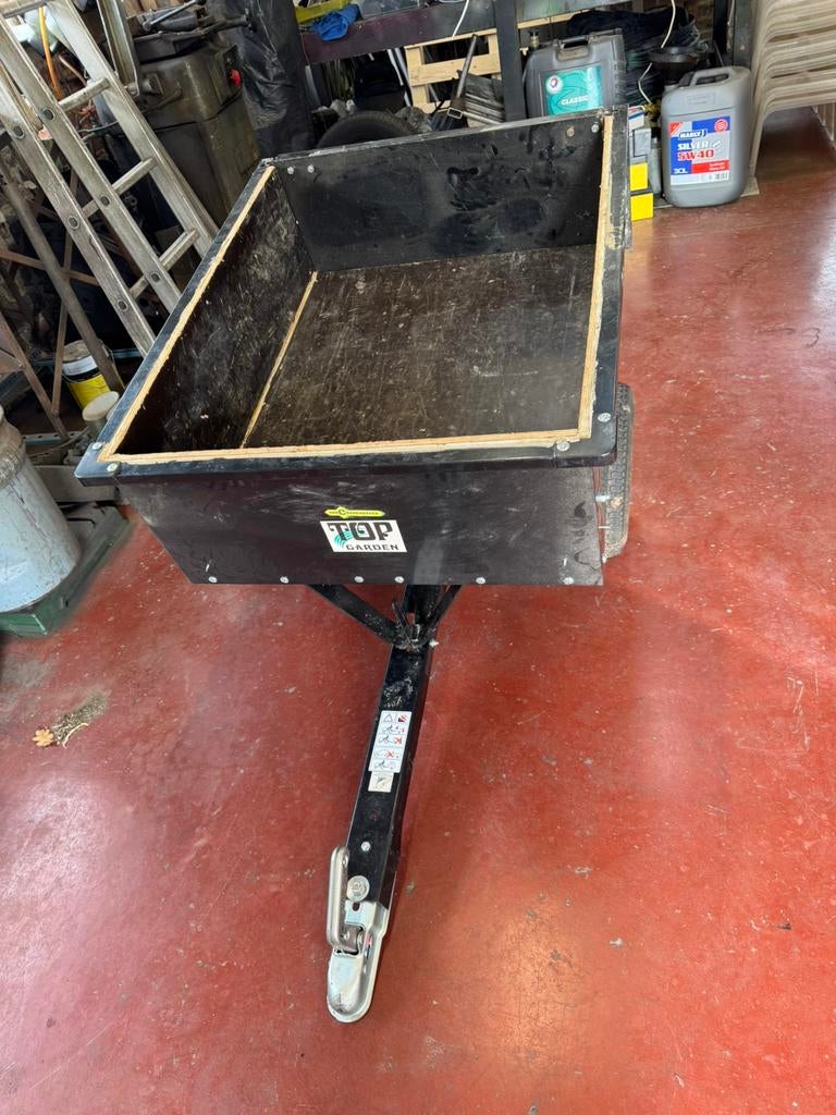 Aanhangwagen zitmaaier - tractor, Ophalen, Gebruikt