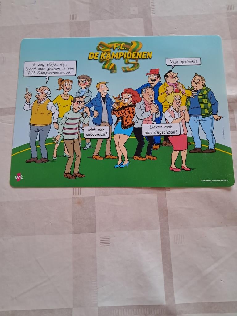 Placemat FC de kampioenen, Ophalen