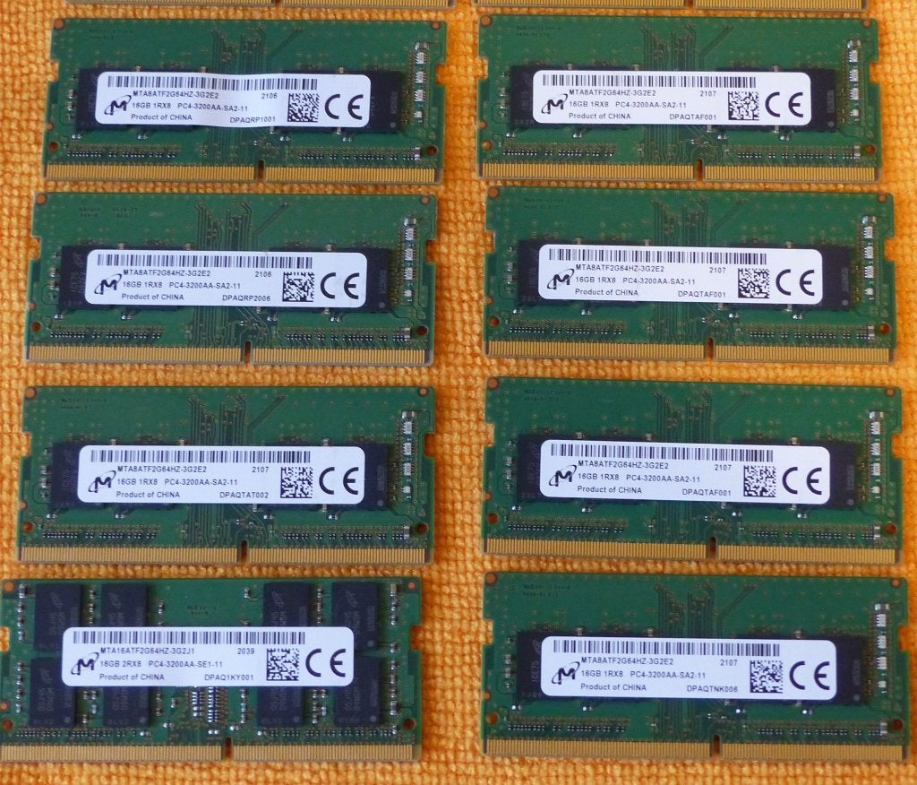 Micron 16 GB DDR4 pc-sticks, Computers en Software, Ophalen, DDR4, Zo goed als nieuw, 3200 MHz
