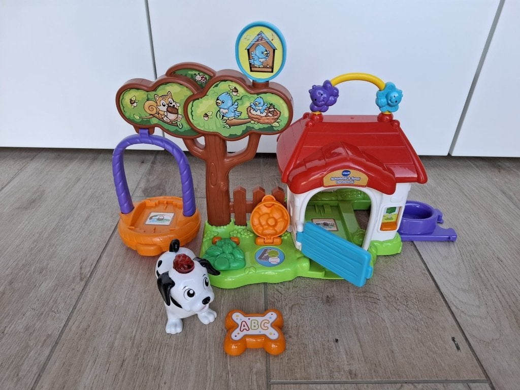 VTech Zoef Zoef Schommel en Speel Hondenhok, Verzenden, Gebruikt, 6 maanden tot 2 jaar