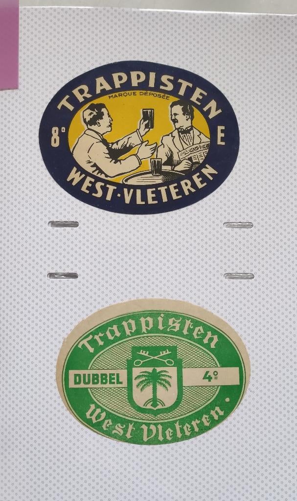 5 étiquettes bière trappiste Westvleteren, Enlèvement ou Envoi, Bouteille(s)