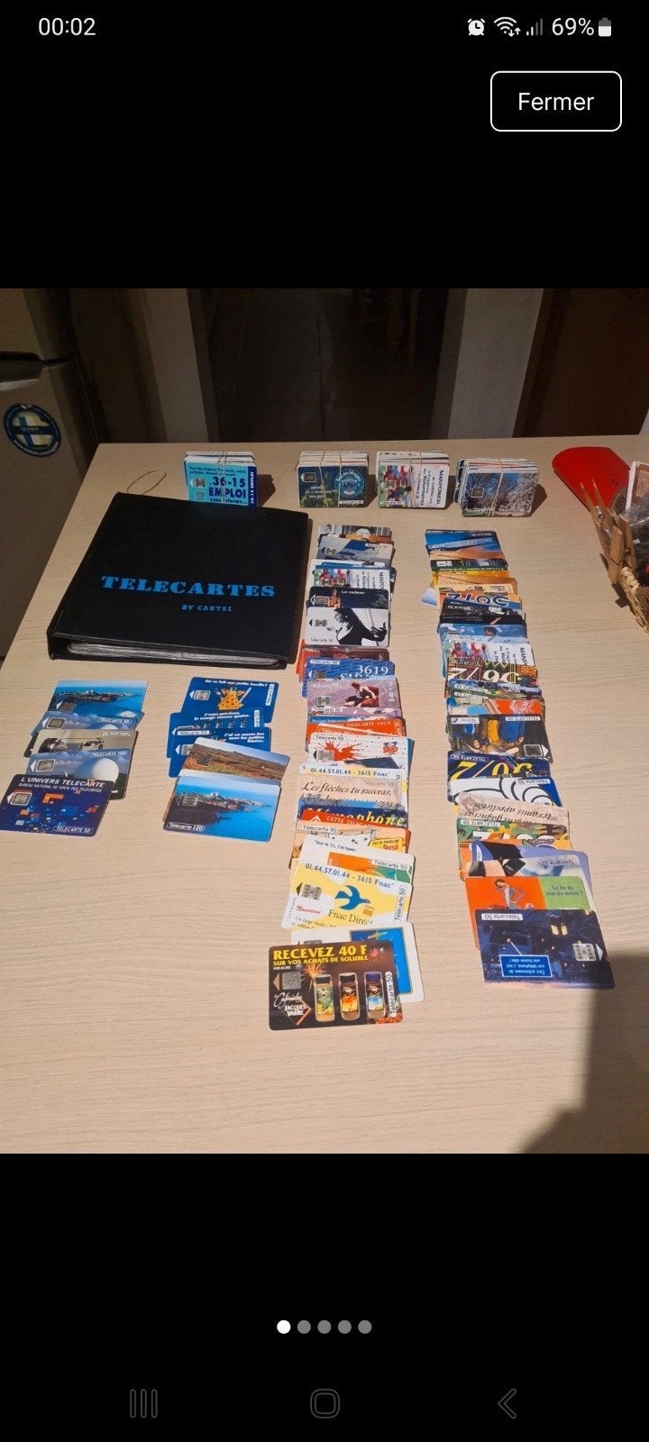 lot de 312 cartes de téléphone  plus album, Enlèvement ou Envoi
