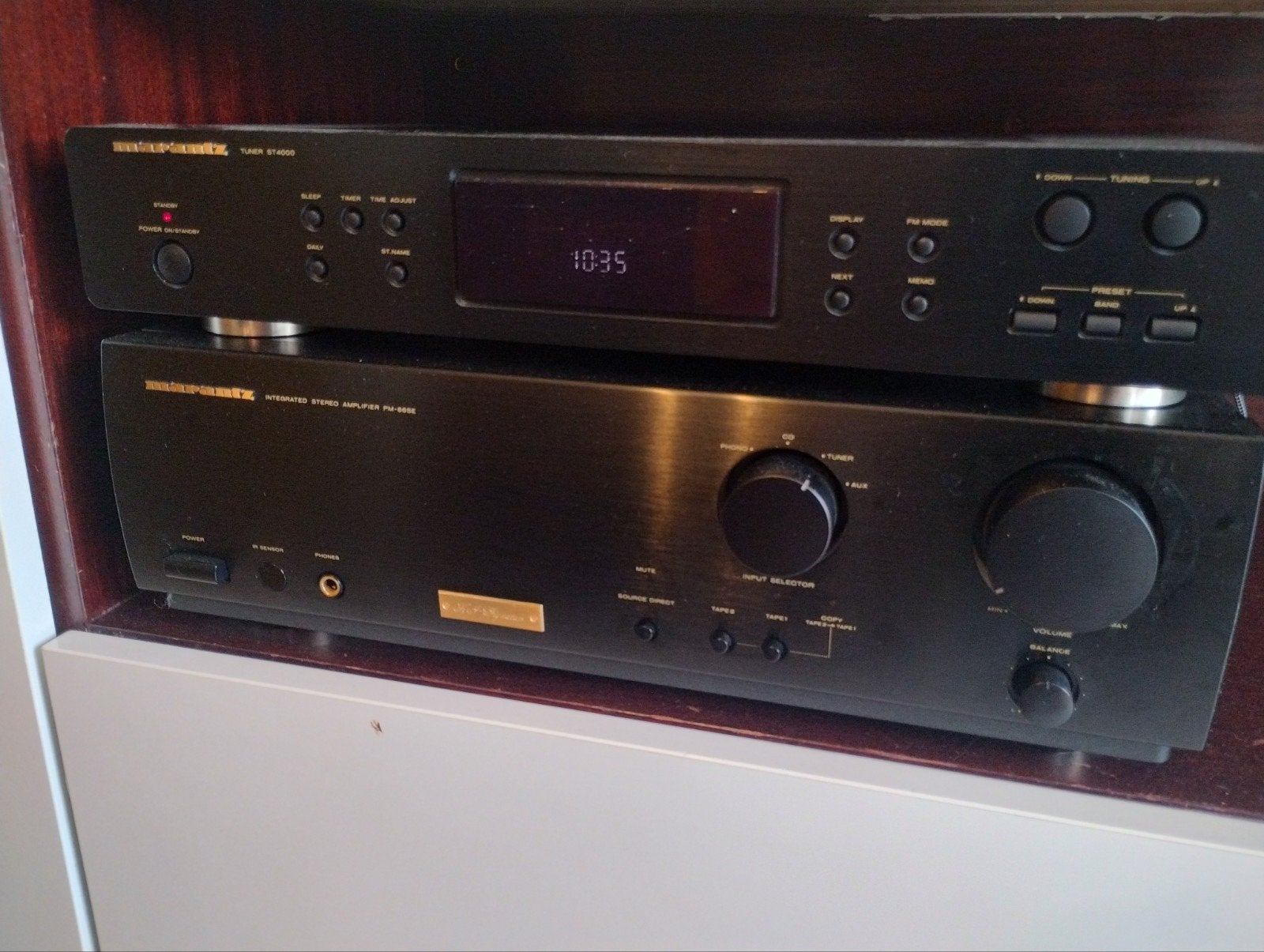 MARANTZ PM66-SE KI + TUNER ST4000, Audio, Tv en Foto, Versterkers en Ontvangers, Ophalen, Refurbished, Stereo, Marantz