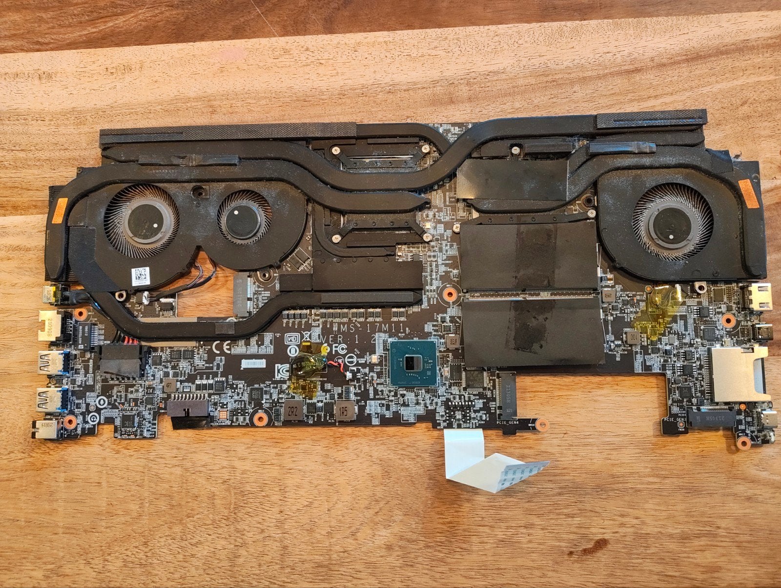 MSI GS76 Stealth 11UG moederbord i7-11800H + RTX, Ophalen of Verzenden