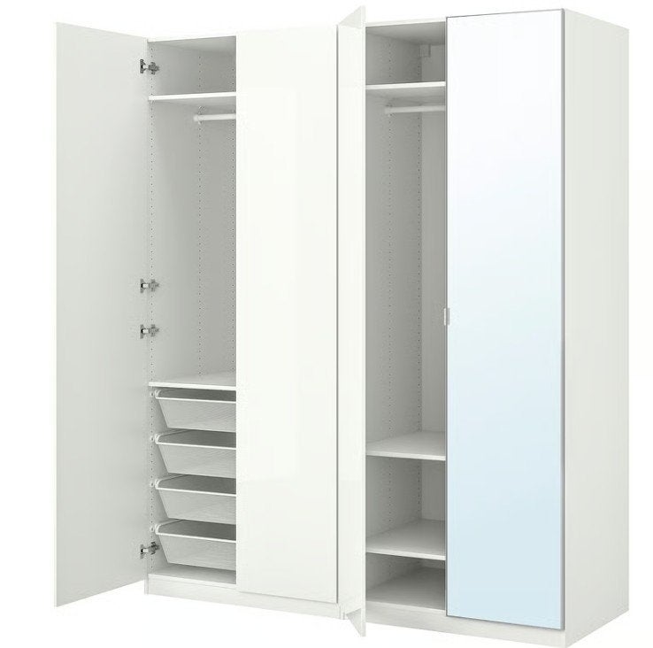 PAX / FARDAL/ÅHEIM Wardrobe combination, White, Ophalen