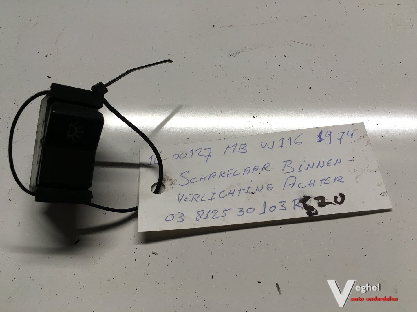 Mercedes W116 1974 Wagennr 1600127 Binnenverlichtingschakela, -, Utilisé, -, -