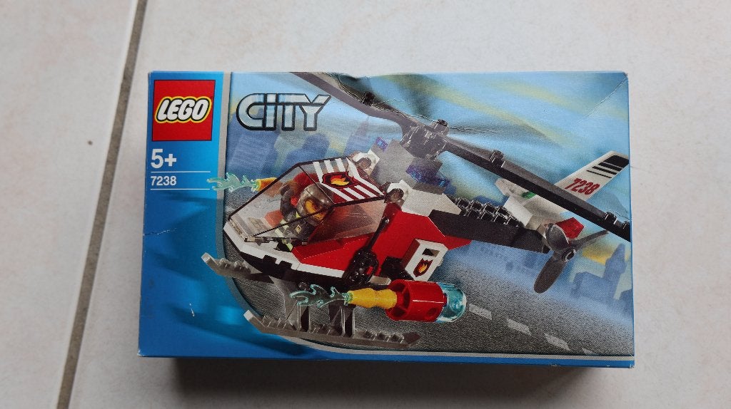 LEGO City 7238 – Brandweer Helikopter (5+) met figuren, Kinderen en Baby's, Ophalen, Inclusief instructies, City, Lego