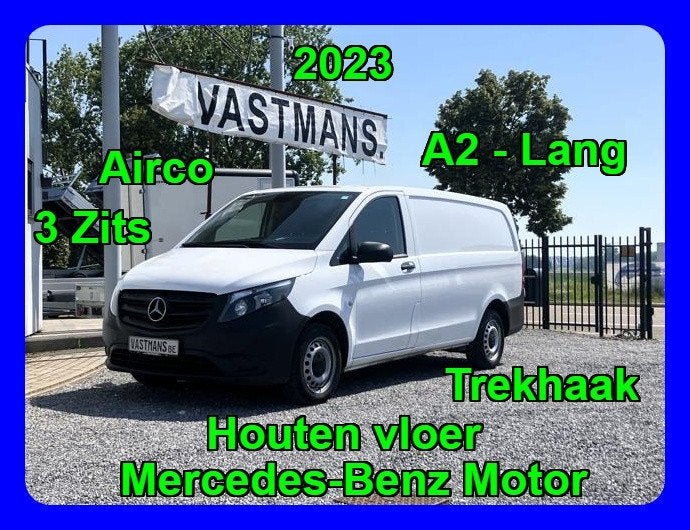 Mercedes-Benz Vito 17.500€ + BTW / MB Motor / Trekhaak / ..., Auto's, 75 kW, 1951 cc, 4 cilinders, 2000 kg