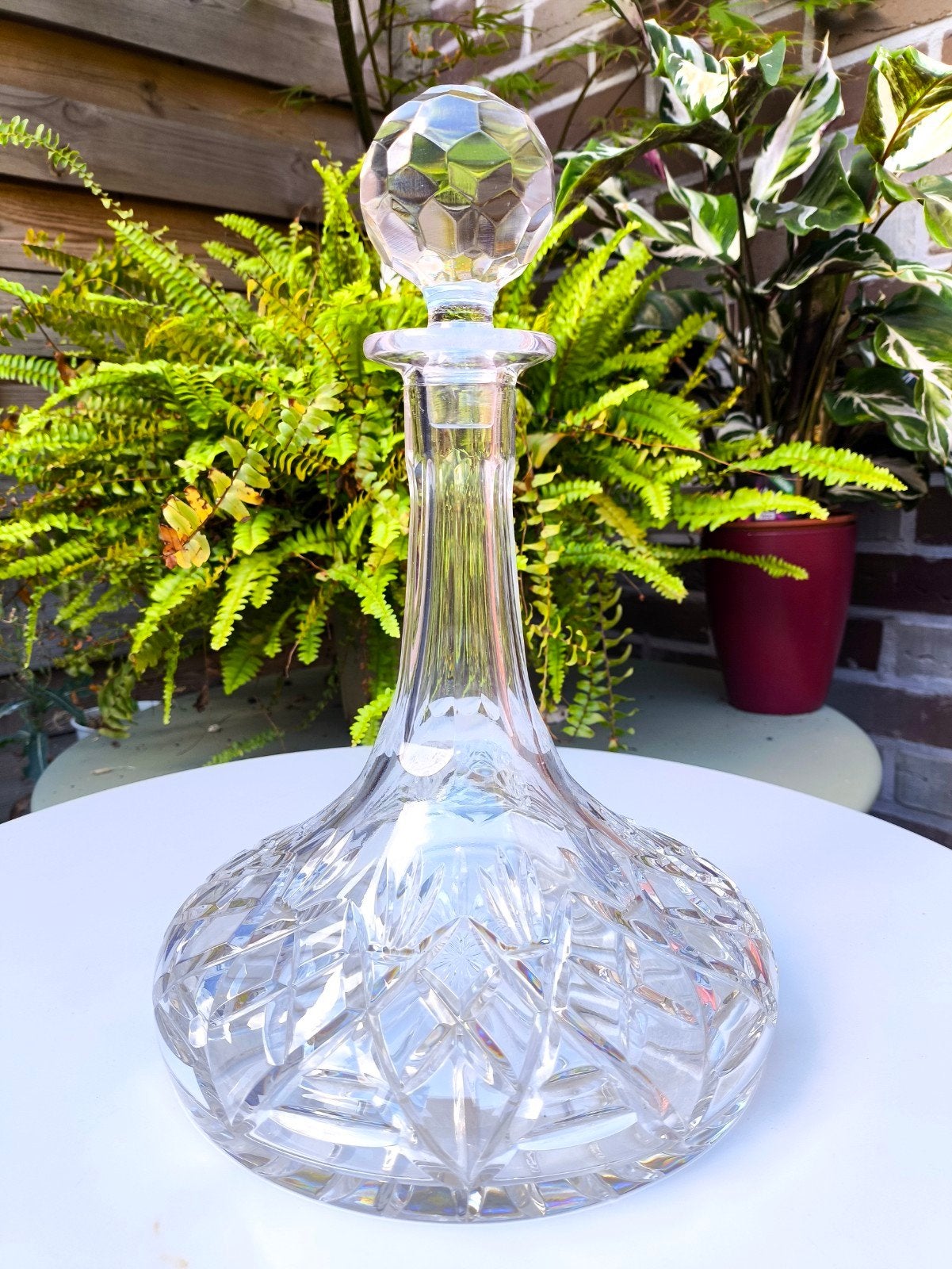 Belle carafe à carafe vintage en cristal, Antiquités & Art, Enlèvement ou Envoi