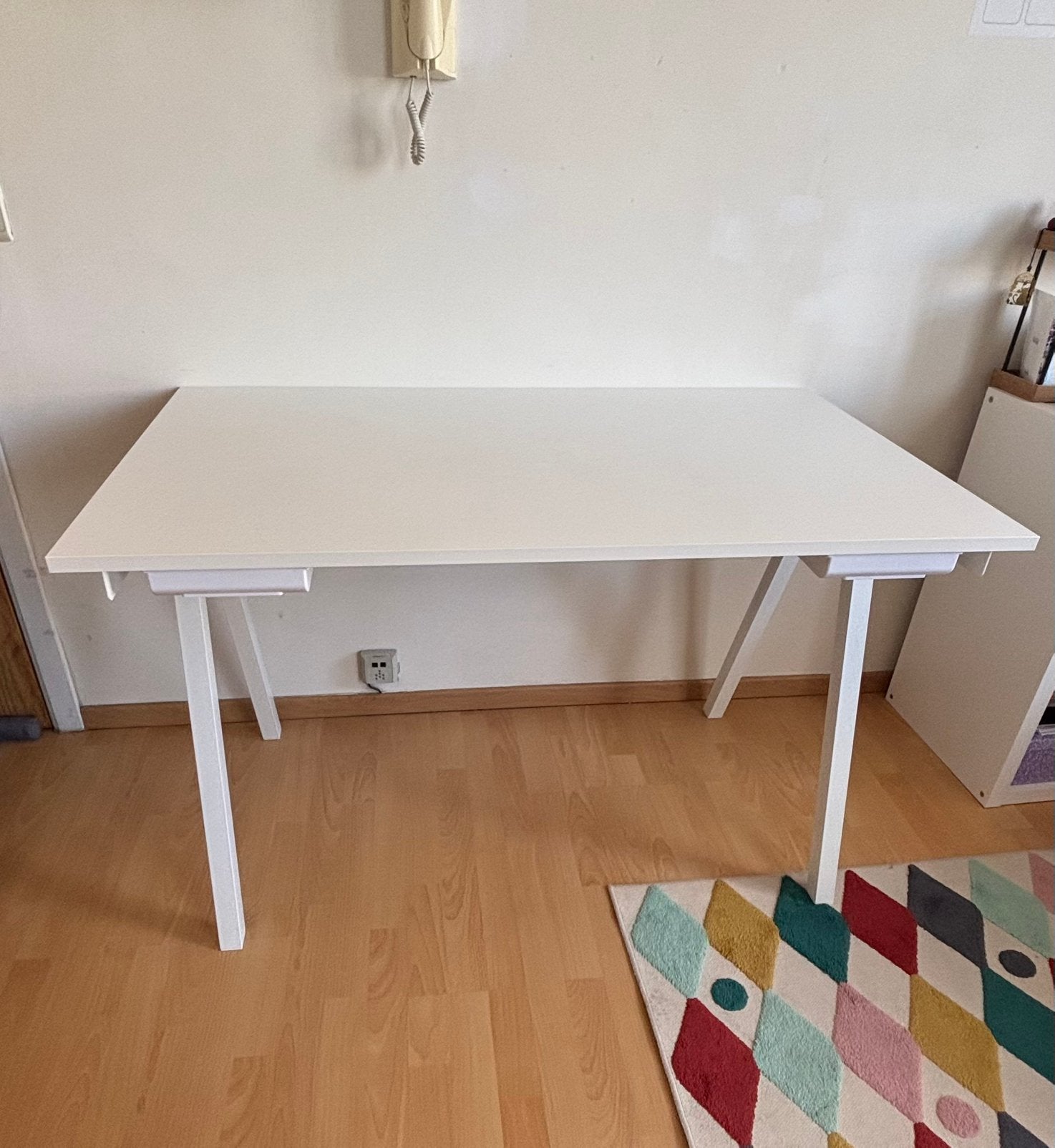 Bureau, Enlèvement, Comme neuf, Blanc