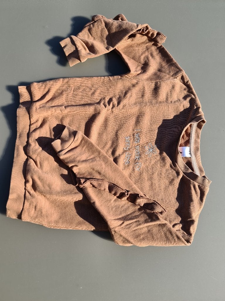 bruine pull, trui, CA, 128, Ophalen, Zo goed als nieuw
