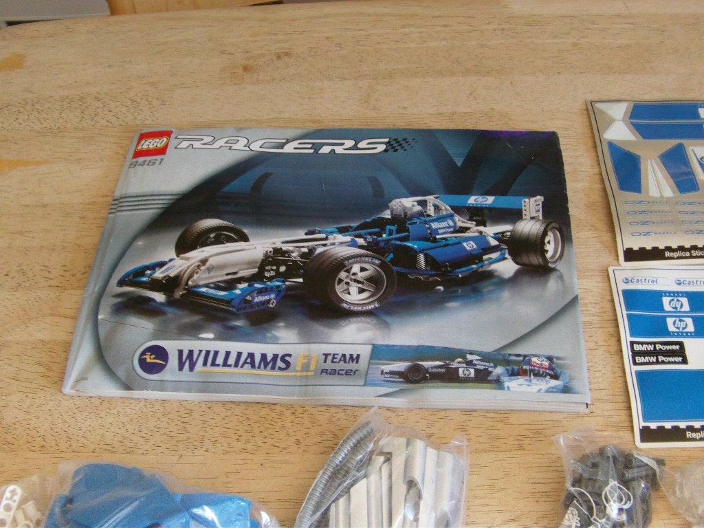 lego ,  Racers: Williams F1 Team Racer  8461 , jaar 2002, Gebruikt, Lego, Compleet, Ophalen of Verzenden