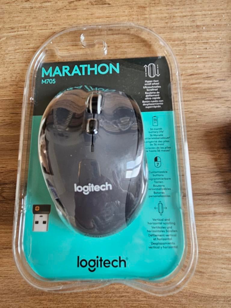 Logitech draadloze muis Marathon M705, Computers en Software, Muizen, Ophalen, Muis